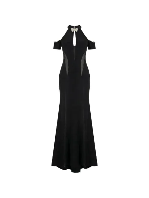 Gattinolli by Marwan mermaid gown dress Black GA7002