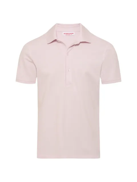 Orlebar Brown Bruno piqué polo shirt Pink 282442