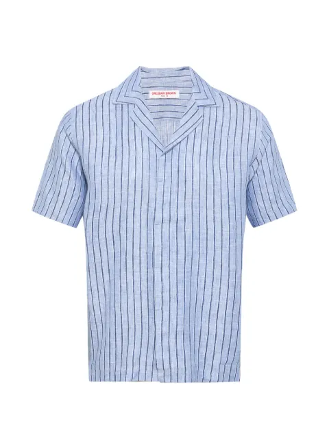 Orlebar Brown Maitan striped shirt Blue 282480