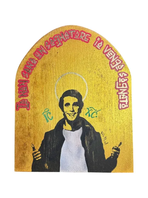 Vj’s Mind Icone Fonzie SHOWbiz wall painting Gold 999F16