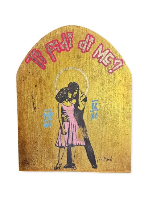 Vj’s Mind Icone Dirty SHOWbiz wall painting Gold 999F14