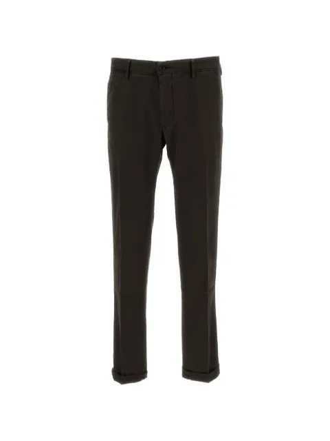 Incotex slim-fit turned-up trousers Brown 18S10090938620