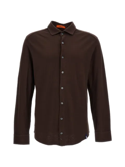 Drumohr long-sleeve button-up shirt Brown DTL609563