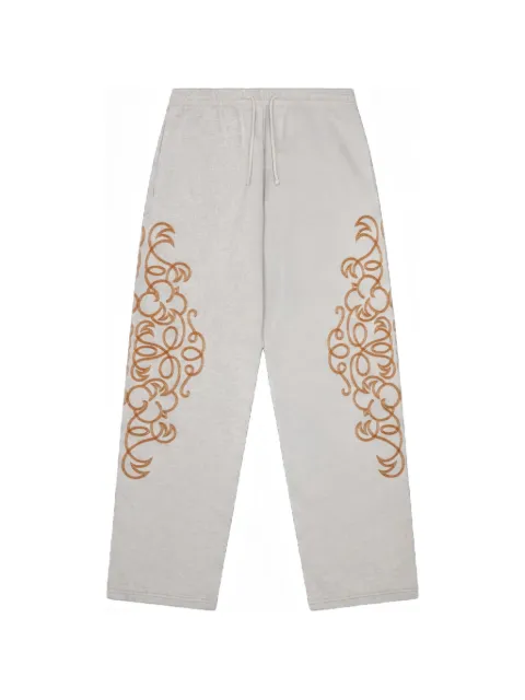 Denim Tears embroidered track pants Grey DT583
