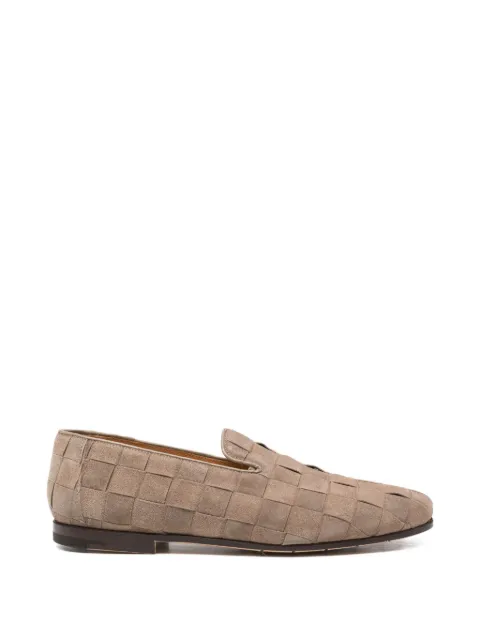Premiata braided suede loafers Neutrals 32416BRAID025
