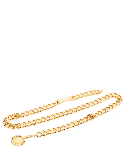 CHANEL Pre-Owned 1990-2000 CC Medallion Chain Link belt Gold ZQQBKV6HAXW0ME4J