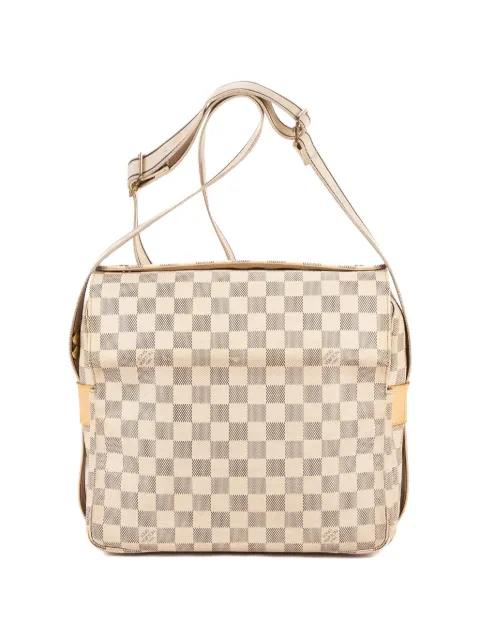 Louis Vuitton Pre-Owned Naviglio check-pattern shoulder bag White SR0097