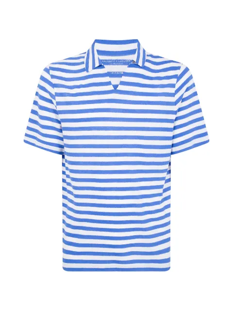 Majestic Filatures striped short-sleeve T-shirt Blue M611HP0119