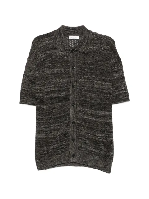 Roberto Collina open-knit short-sleeve shirt Grey 261MYA28225