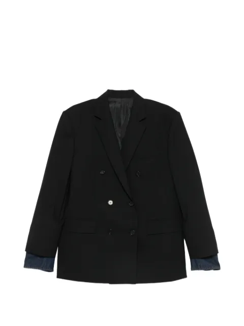 Juun.J double-breasted buttoned blazer Black JW6311W505