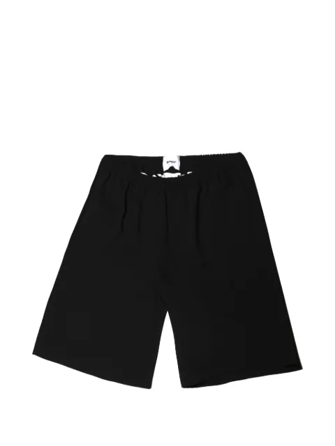 Bonsai elasticated-waistband wide-leg shorts Black SS25PT002V5