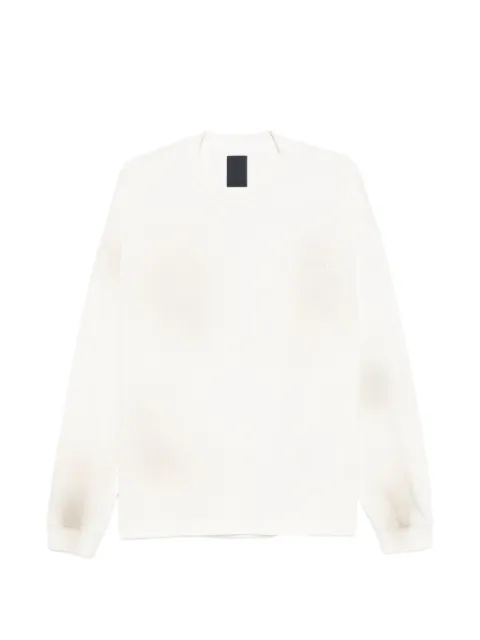 Juun.J logo-embroidered long-sleeve top Neutrals JC6341P890