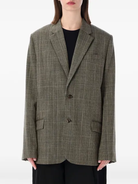 Soeur Hermosa check-pattern blazer Green VES1064HERMOSAMAR4826S