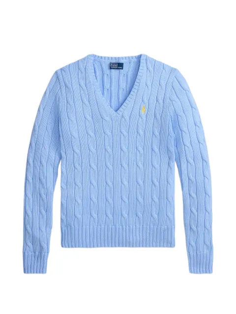 Polo Ralph Lauren cable-knit V-neck sweater Blue 211971870514