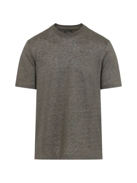 Zegna CREW-neck T-shirt Grey UH352A3H776