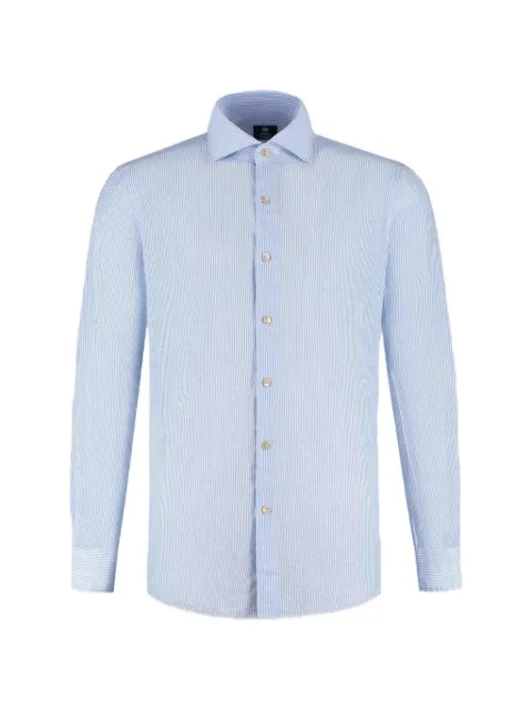 Luigi Borrelli striped shirt Blue LT110108