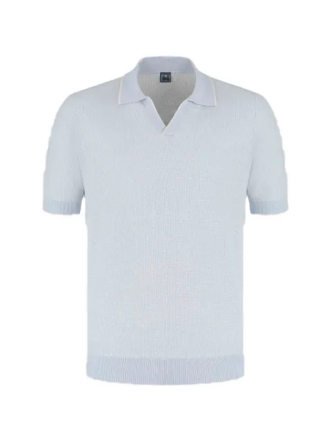 Fedeli knitted V-neck T-shirt Blue MU0058681