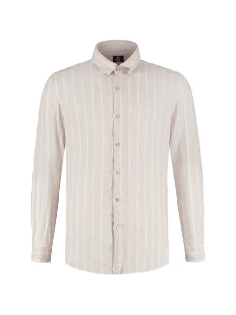 Luigi Borrelli striped shirt Neutrals LT31028