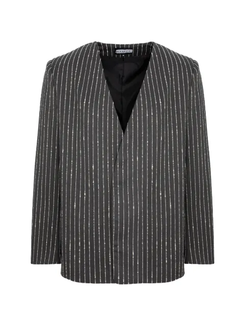 HAMZA 247 striped blazer Grey 247STRIPEDBLAZER
