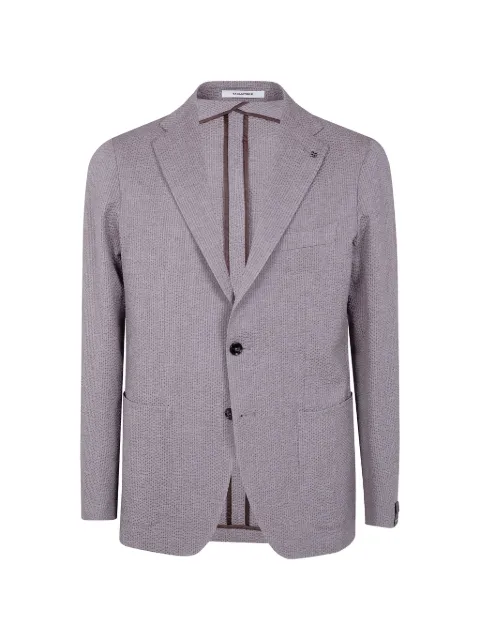 Tagliatore textured single-breasted blazer Grey 1SMC22KPE230003