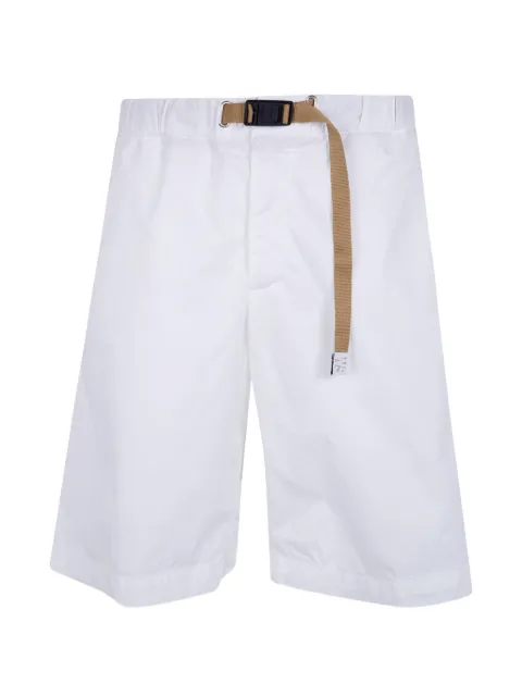 White Sand belted cotton shorts White 26SU9117