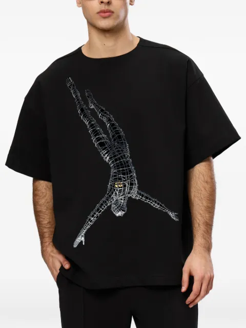 HAMZA Gold Heart T-shirt Black GOLDHEARTTSHIRT