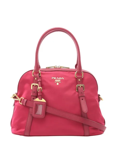 Prada Pre-Owned 2010-2026 Tessuto Dome satchel Pink L9DFXB2E146GMJN6