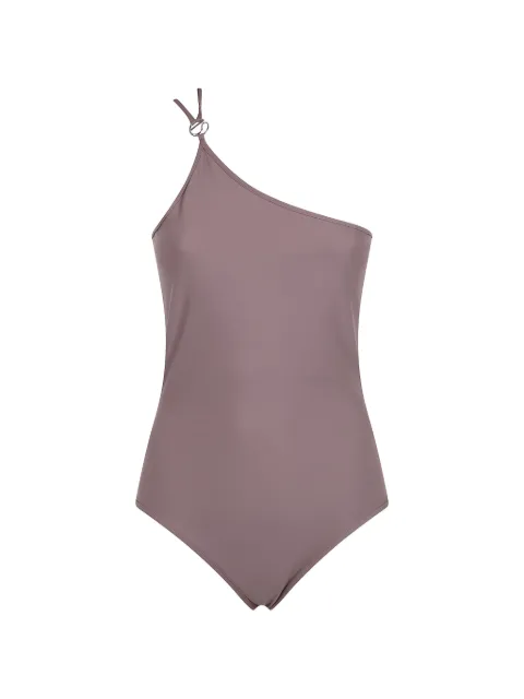 Coperni one-shoulder logo-ring swimsuit Purple COPSW11F5021