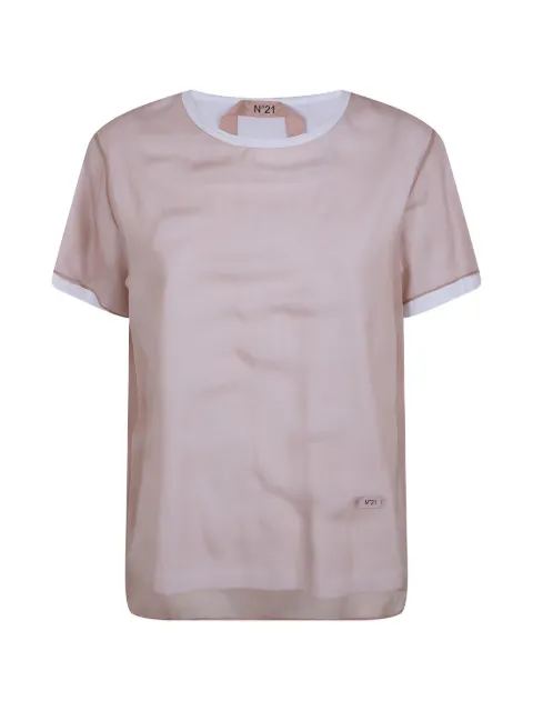 Nº21 sheer T-shirt Neutrals 26EN2S0G1325586