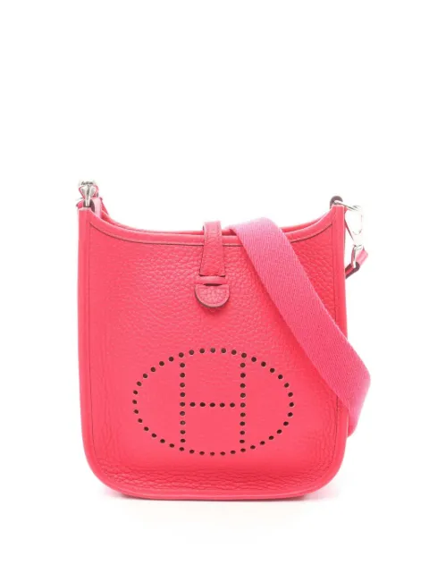 Hermès Pre-Owned 2017 Clemence Amazone Evelyne TPM 16 crossbody bag Pink CYWIUBEZ6RQ0OP4O