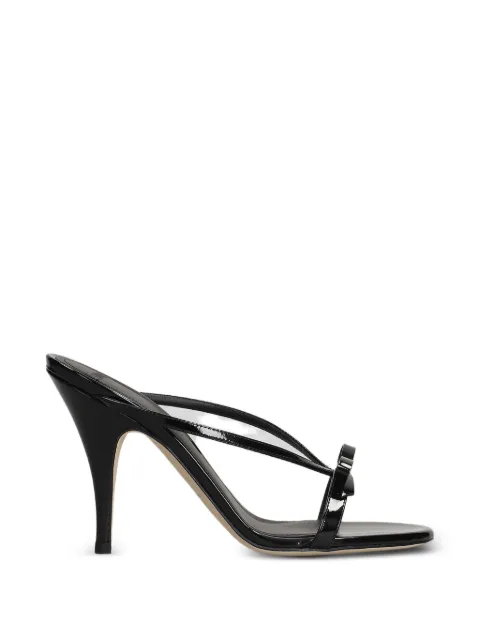 3juin Natalia bow-detail crossover-strap sandals Black 326SC016R1324