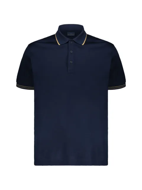 Paul & Shark contrast-trim polo shirt Blue 2541123613E