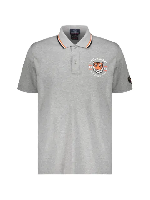 Paul & Shark buttoned polo shirt Grey 22411357