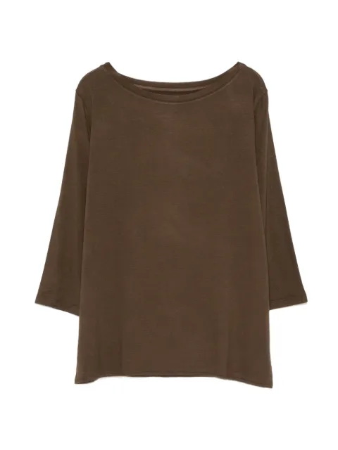 Majestic Filatures boat-neck T-shirt Brown M001FTS571