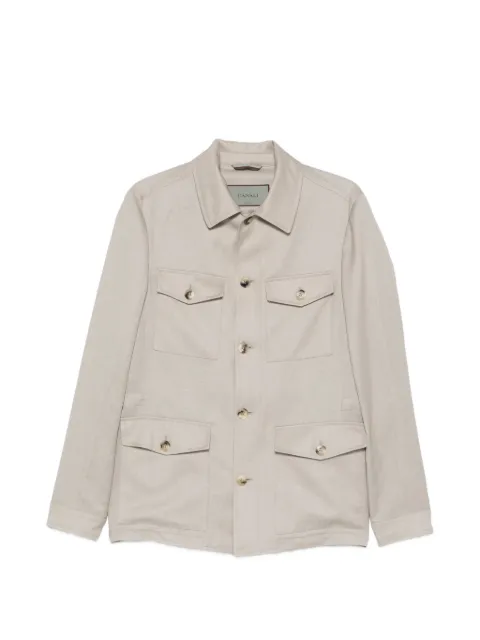 Canali four-pocket button-up jacket Neutrals AV0597231247