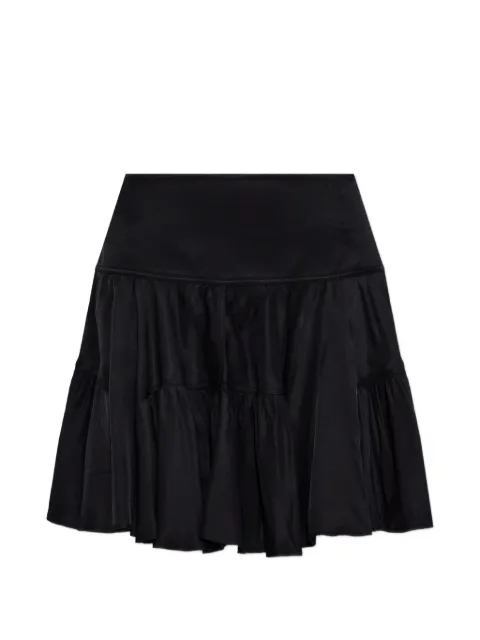 IRO Amelia tiered ruffled mini skirt Black WM31AMELIA0