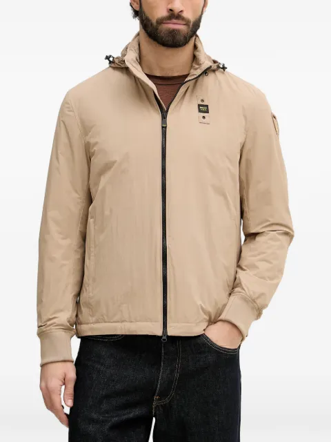 Blauer Dalton logo-patch padded jacket Neutrals BLUC02221