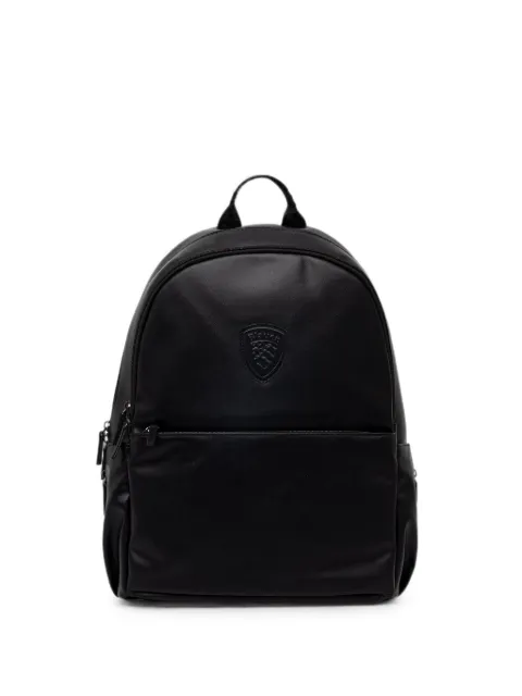Blauer logo-patch zip-around backpack Black NUBPU01