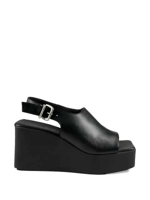 Vic Matie square-toe leather sandals Black 1K5454DK10C070101