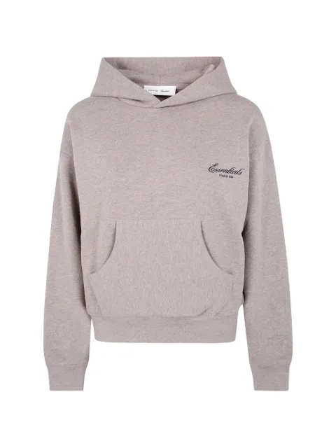 FEAR OF GOD ESSENTIALS logo-print hoodie Brown 192SP265541FW