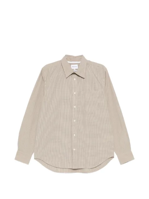 Norse Projects check-pattern chest-pocket shirt Neutrals 0855