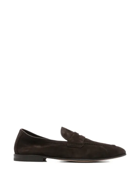 Henderson Baracco suede penny loafers Brown 76411