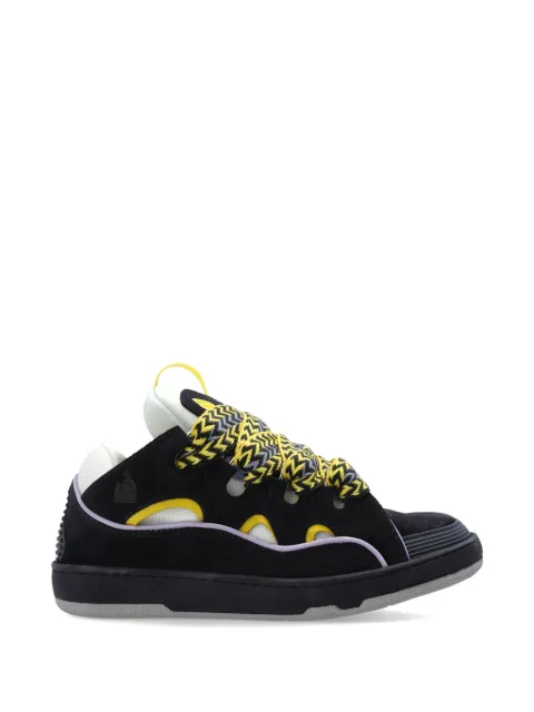 Lanvin Curb oversized-lace sneakers Blue NA