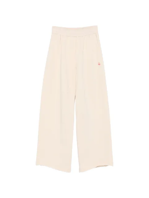 Merci anchor-embroidered track pants Neutrals RP101