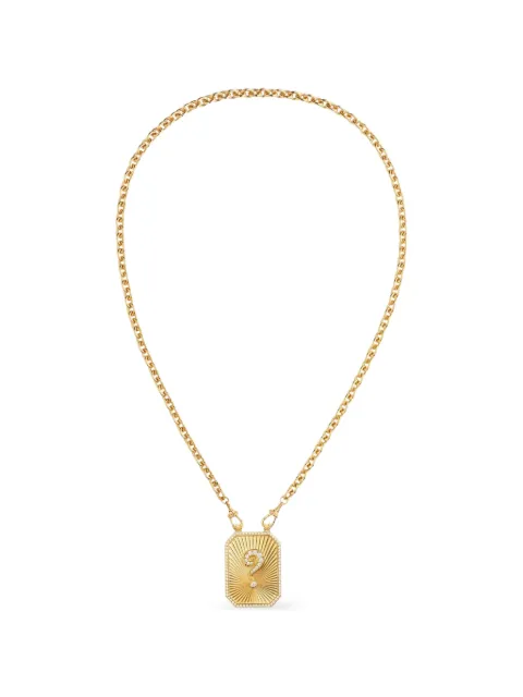 Marie Lichtenberg Would You Marry Me Scapular question-mark diamond necklace Gold ML00787
