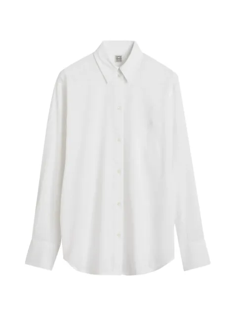 TOTEME oversized summer shirt white White 253WRT0522FB0458047