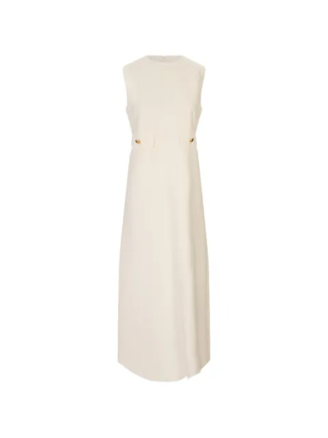 P.A.R.O.S.H. button-detail sleeveless dress Neutrals RAISA26D726096G