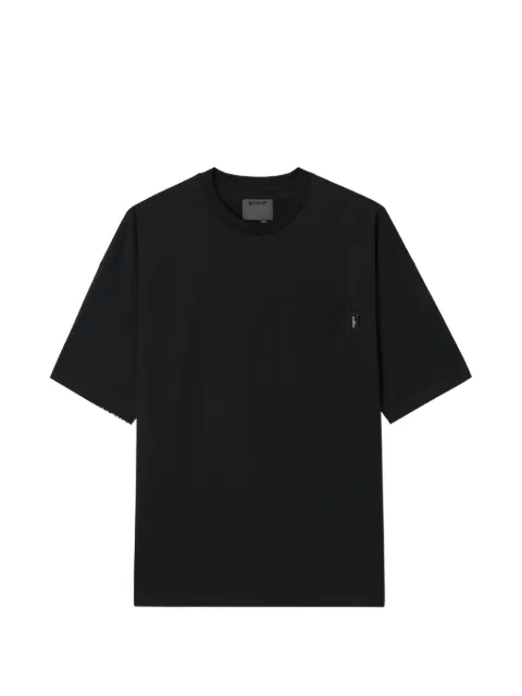 Musium Div. graphic-print embossed-logo T-shirt Black MMUTEM01154X