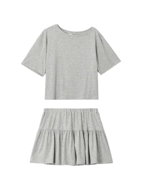 b+ab tiered-skirt pajama set Grey 6S638AS