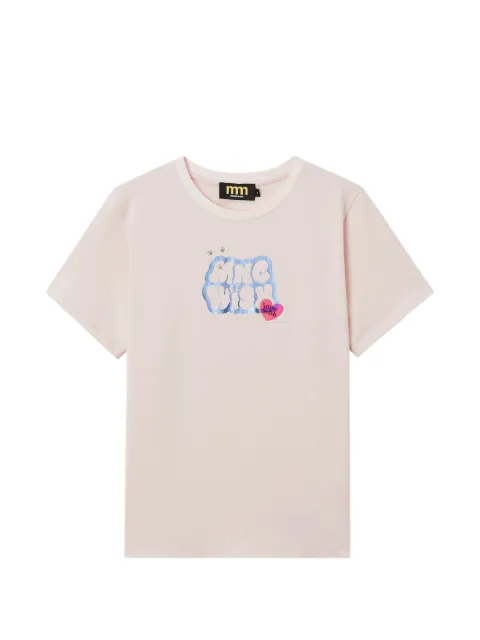 Mini Cream graphic-print T-shirt Pink 6SM624A